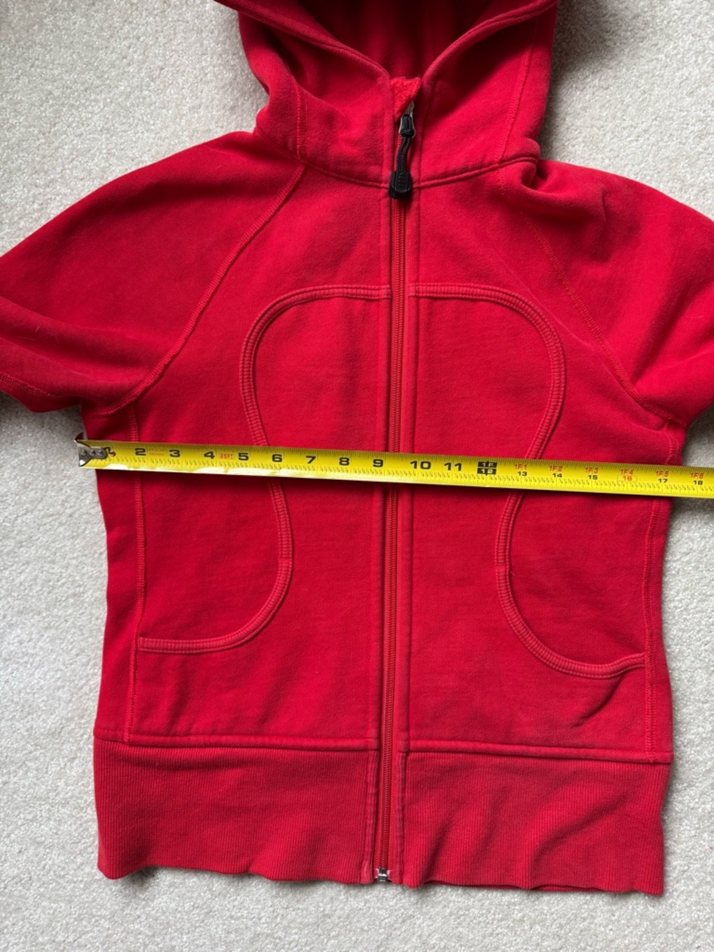 lululemon athletica Bright Red Fleece Top - Picture 4 of 6